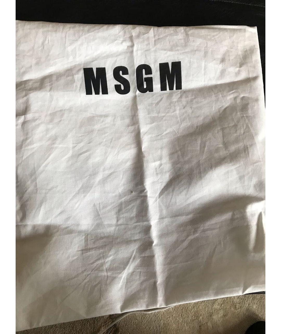 MSGM Черная сумка тоут из искусственной кожи, фото 5