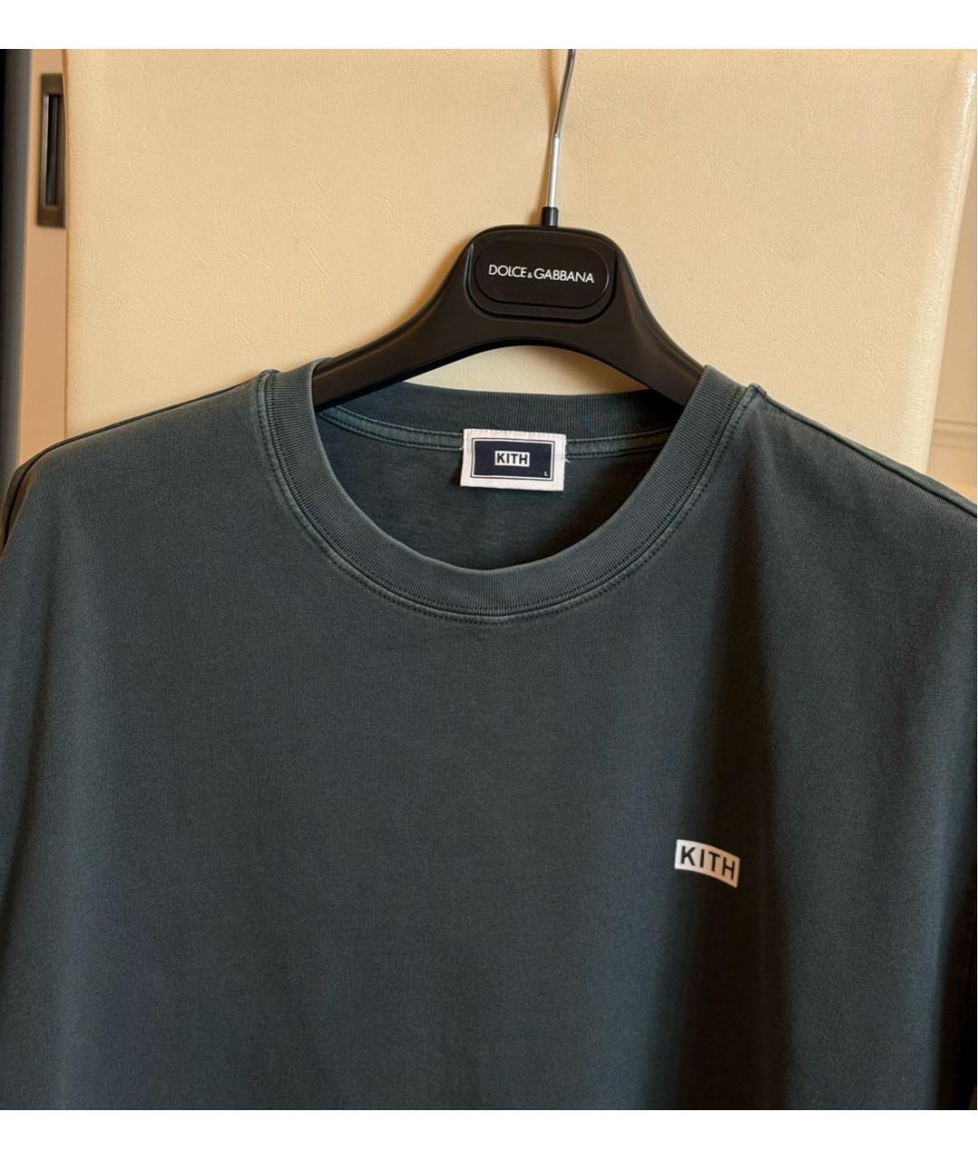 KITH Зеленая хлопковая футболка, фото 3