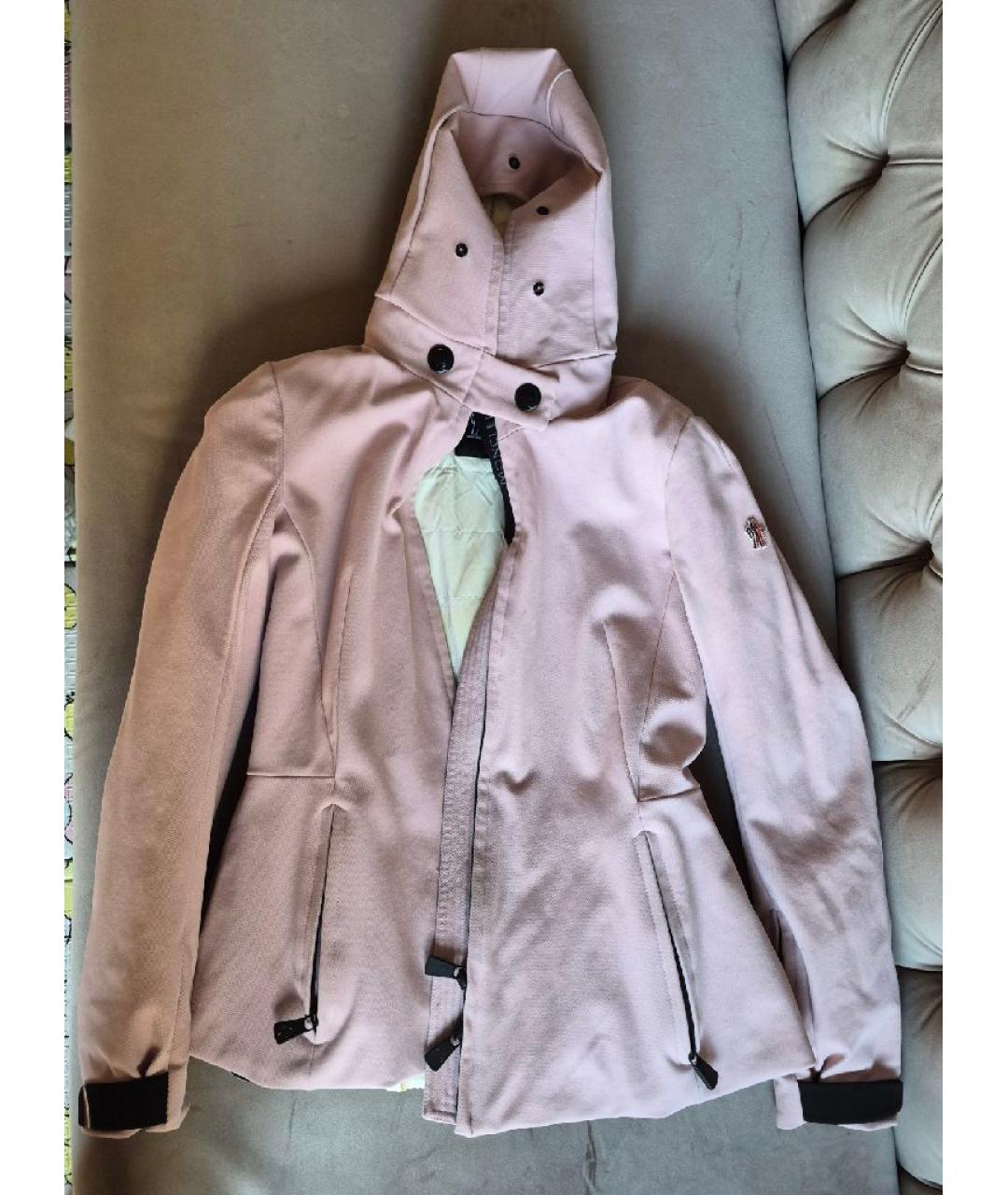 MONCLER GRENOBLE Розовая полиамидовая куртка, фото 10