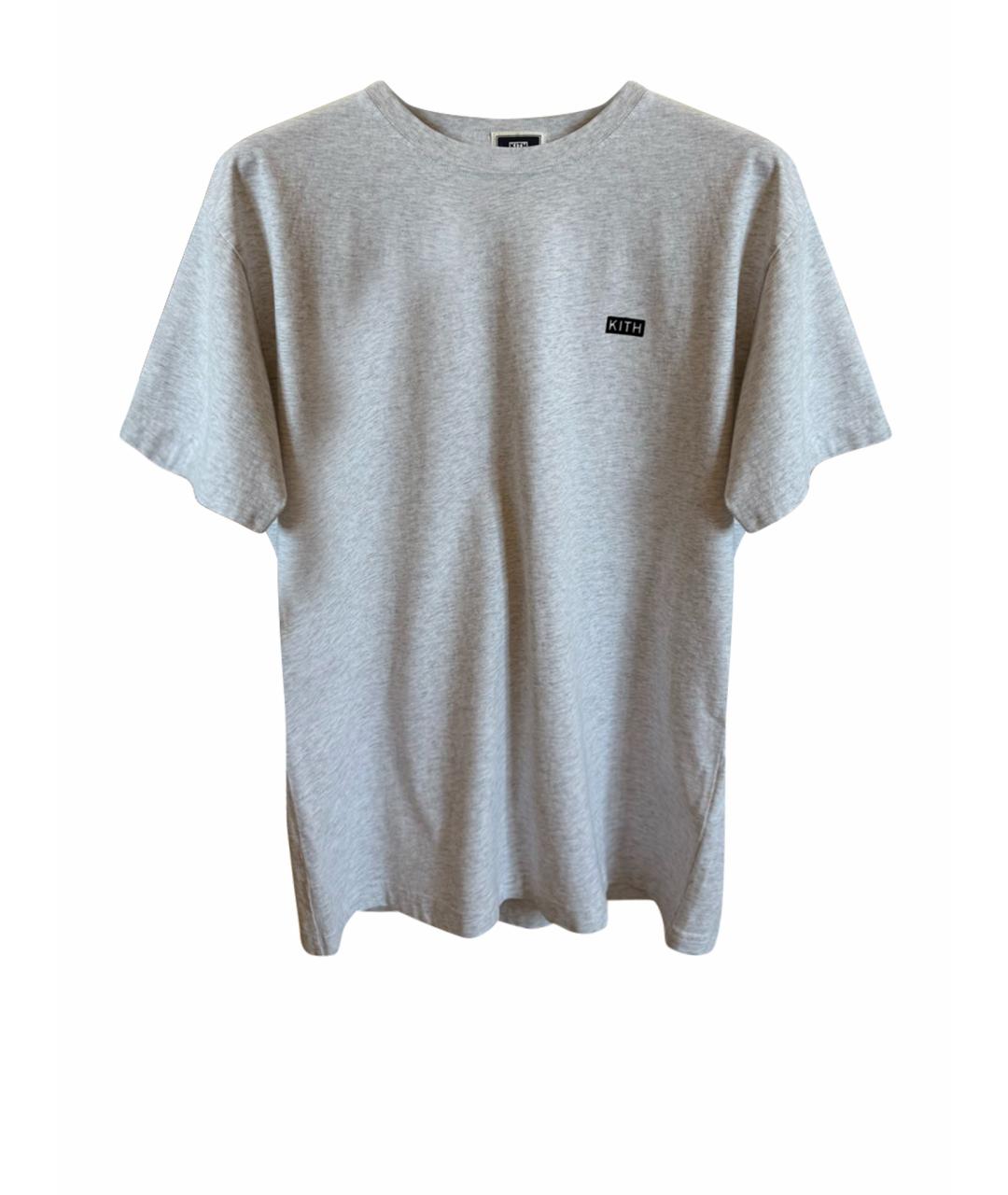 KITH Серая хлопковая футболка, фото 1