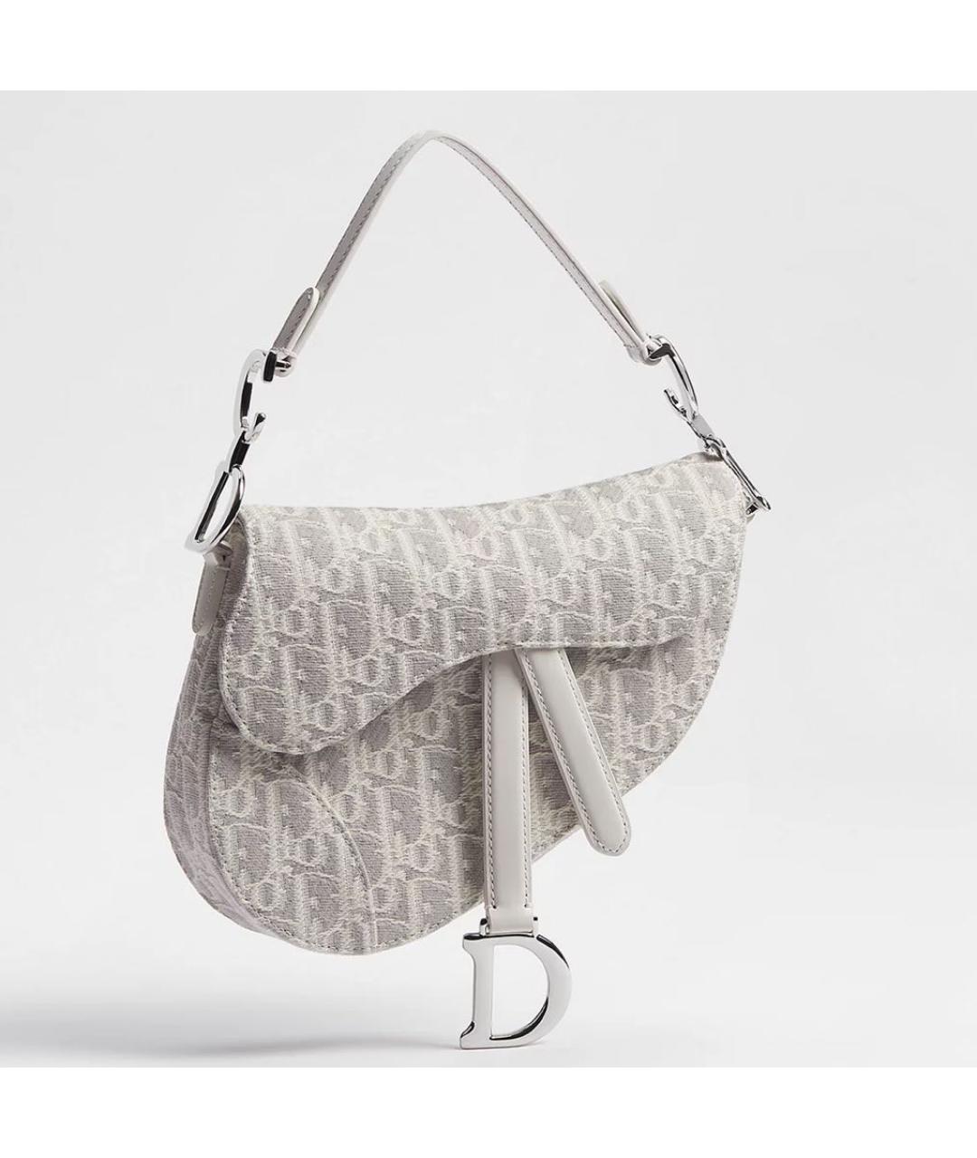 CHRISTIAN DIOR Серая сумка через плечо, фото 5