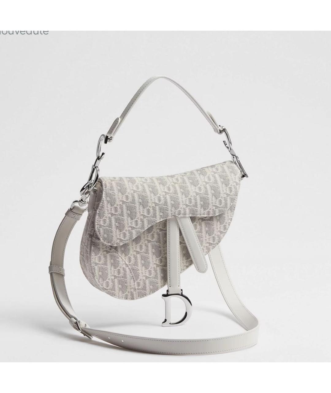 CHRISTIAN DIOR Серая сумка через плечо, фото 3