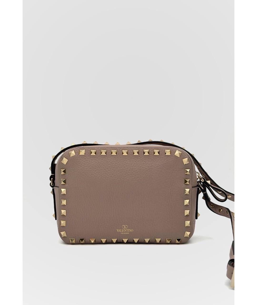 VALENTINO Розовая кожаная сумка через плечо, фото 6