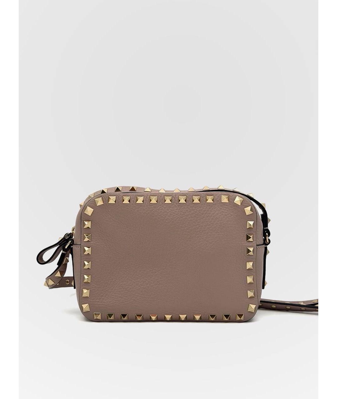 VALENTINO Розовая кожаная сумка через плечо, фото 2