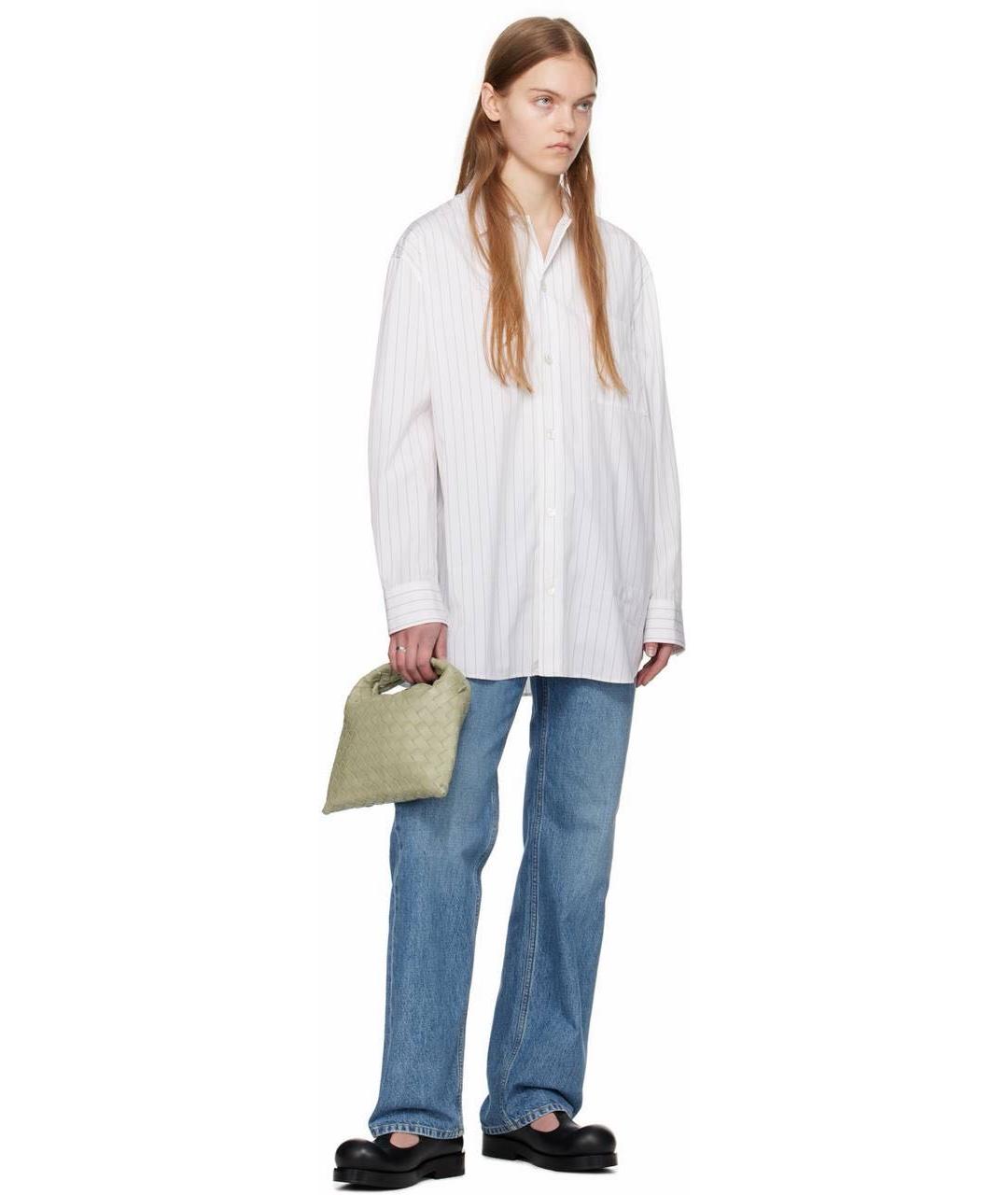 BOTTEGA VENETA Хаки кожаная сумка с короткими ручками, фото 4