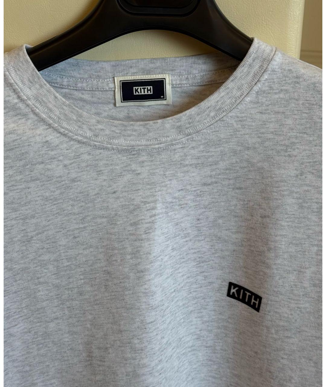 KITH Серая хлопковая футболка, фото 3