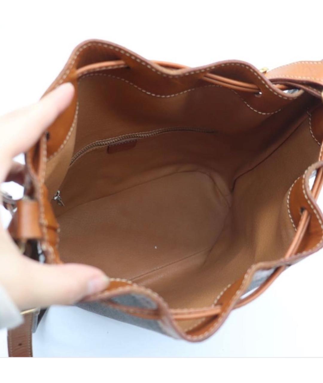 CELINE Коричневая сумка через плечо, фото 5