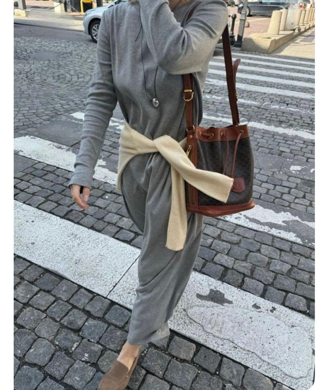 CELINE Коричневая сумка через плечо, фото 8