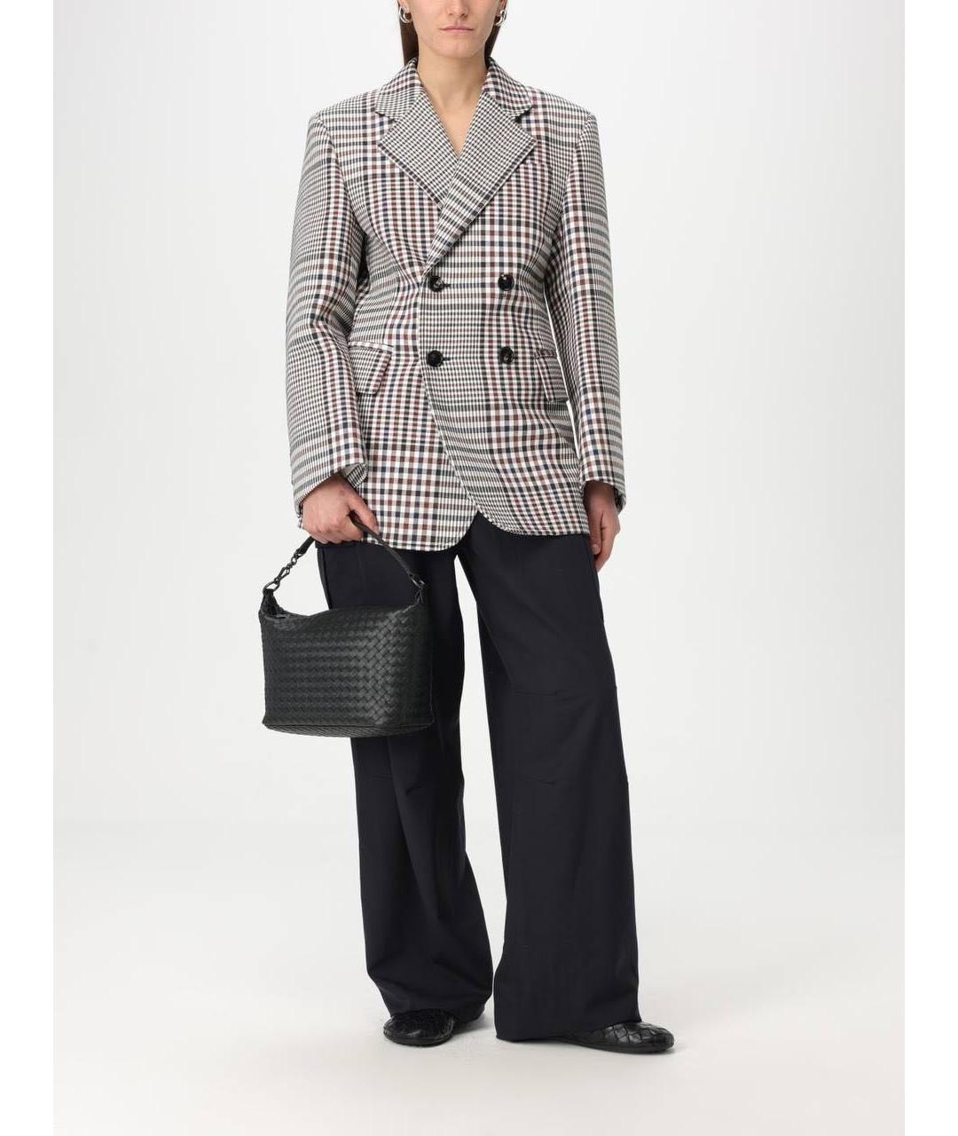 BOTTEGA VENETA Черная кожаная сумка с короткими ручками, фото 3