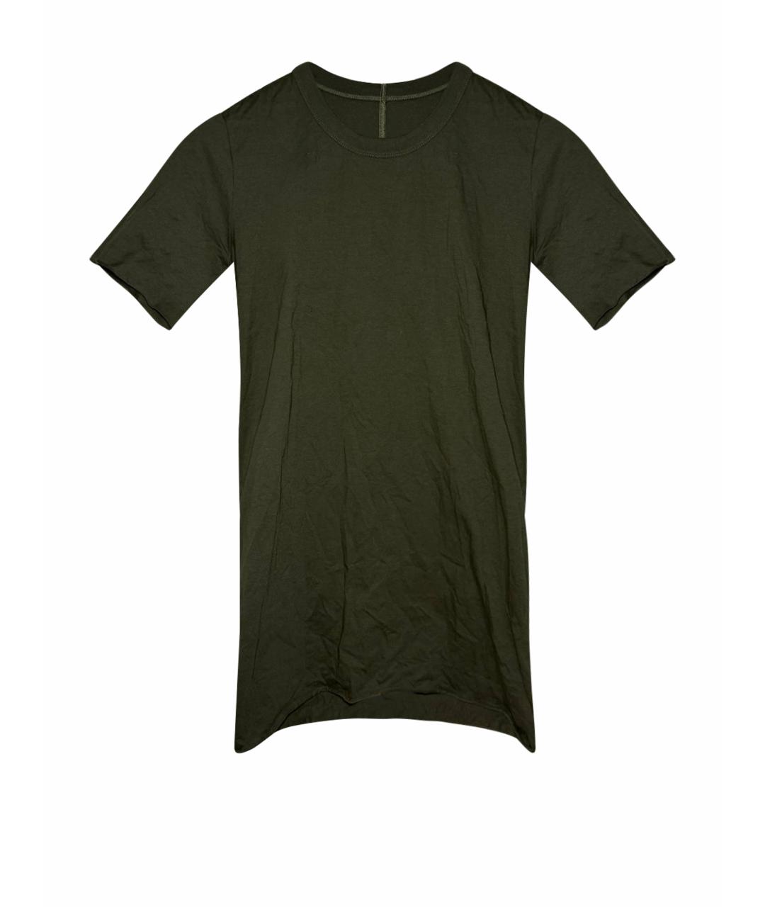 RICK OWENS Зеленая футболка, фото 1