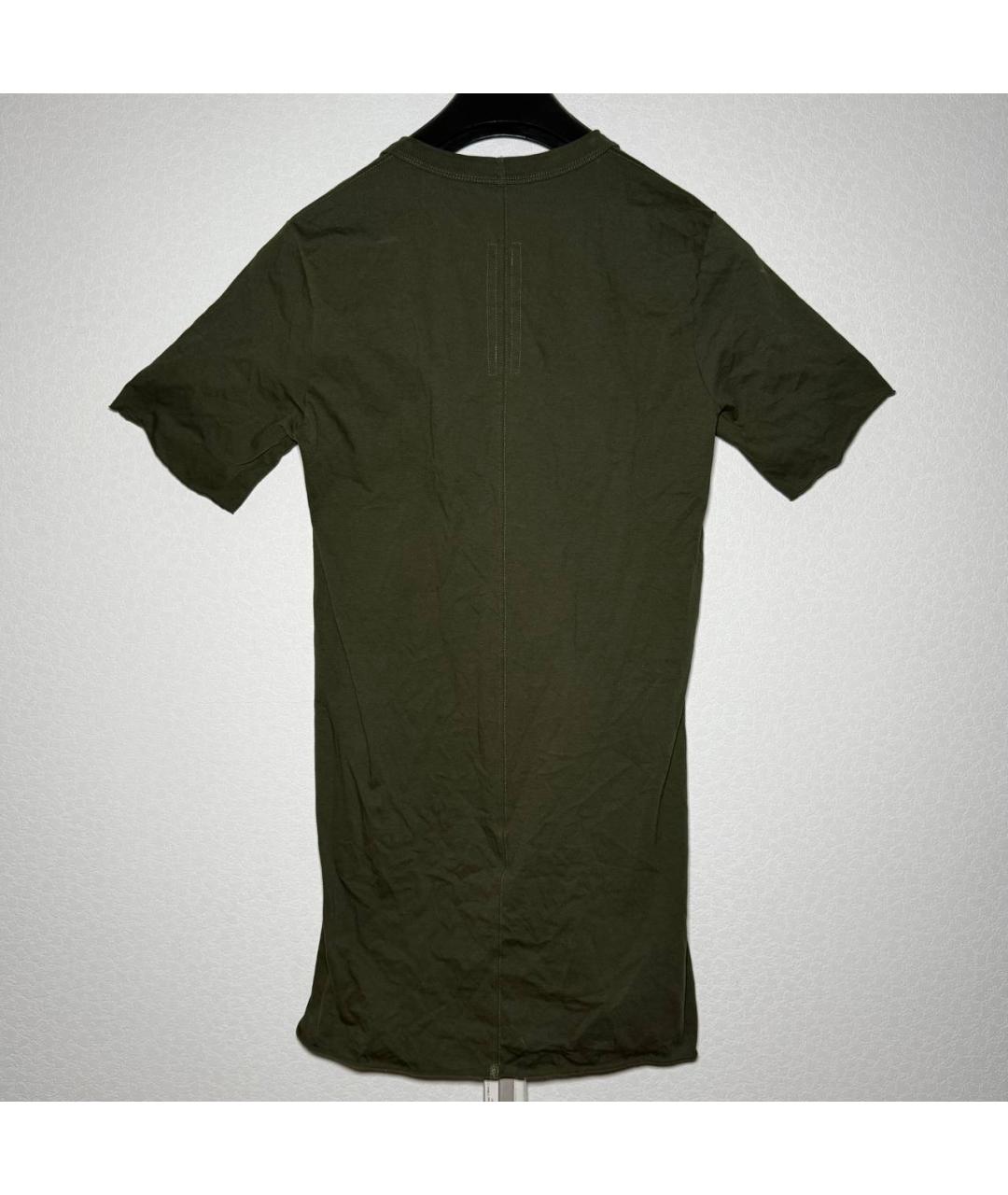 RICK OWENS Зеленая футболка, фото 3