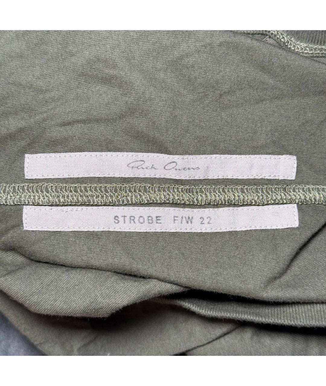 RICK OWENS Зеленая футболка, фото 6