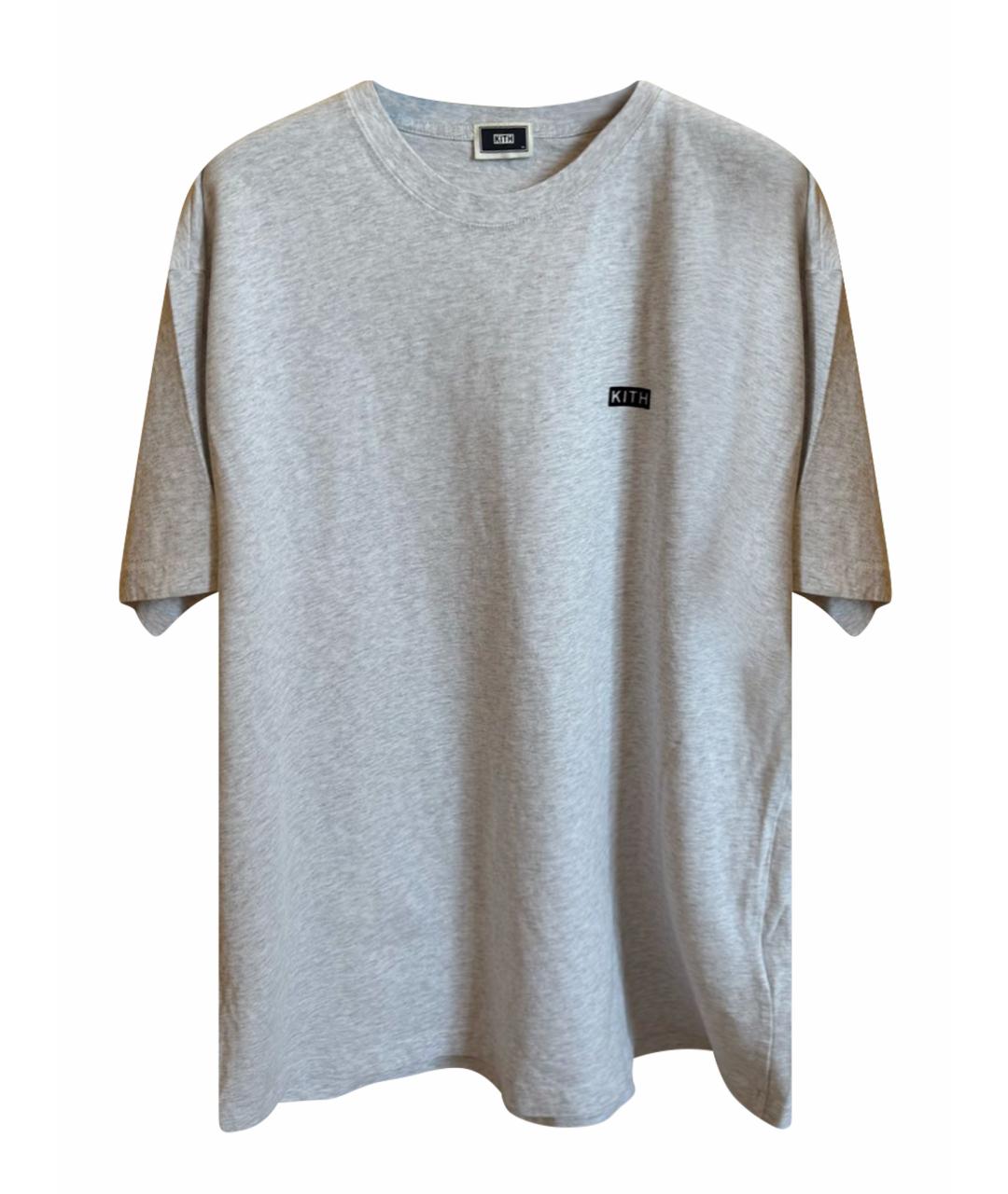 KITH Серая хлопковая футболка, фото 5