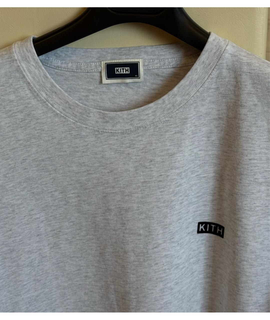 KITH Серая хлопковая футболка, фото 3