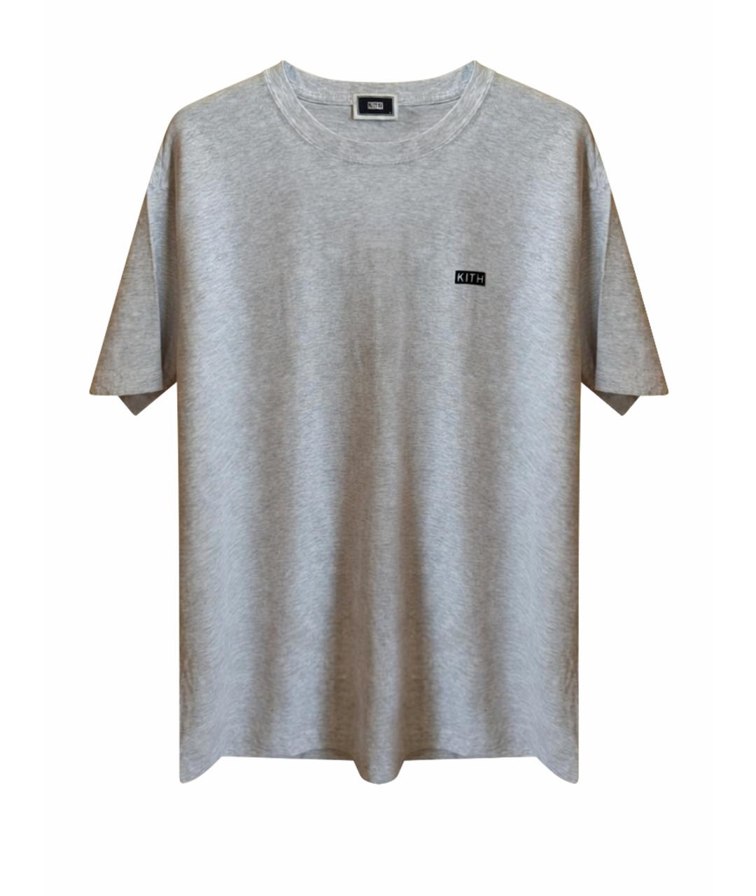 KITH Серая хлопковая футболка, фото 1