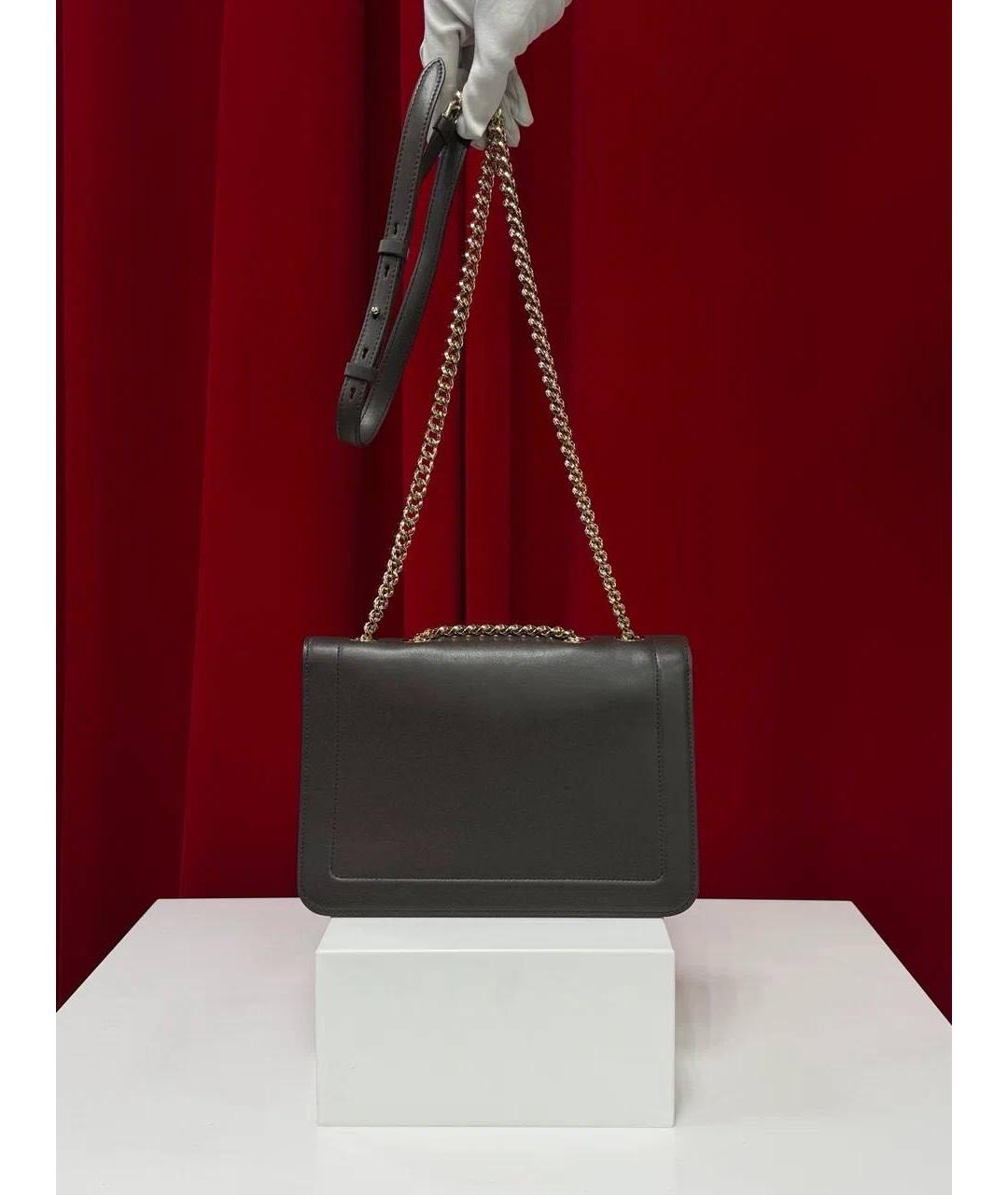 FERRAGAMO Коричневая кожаная сумка через плечо, фото 6