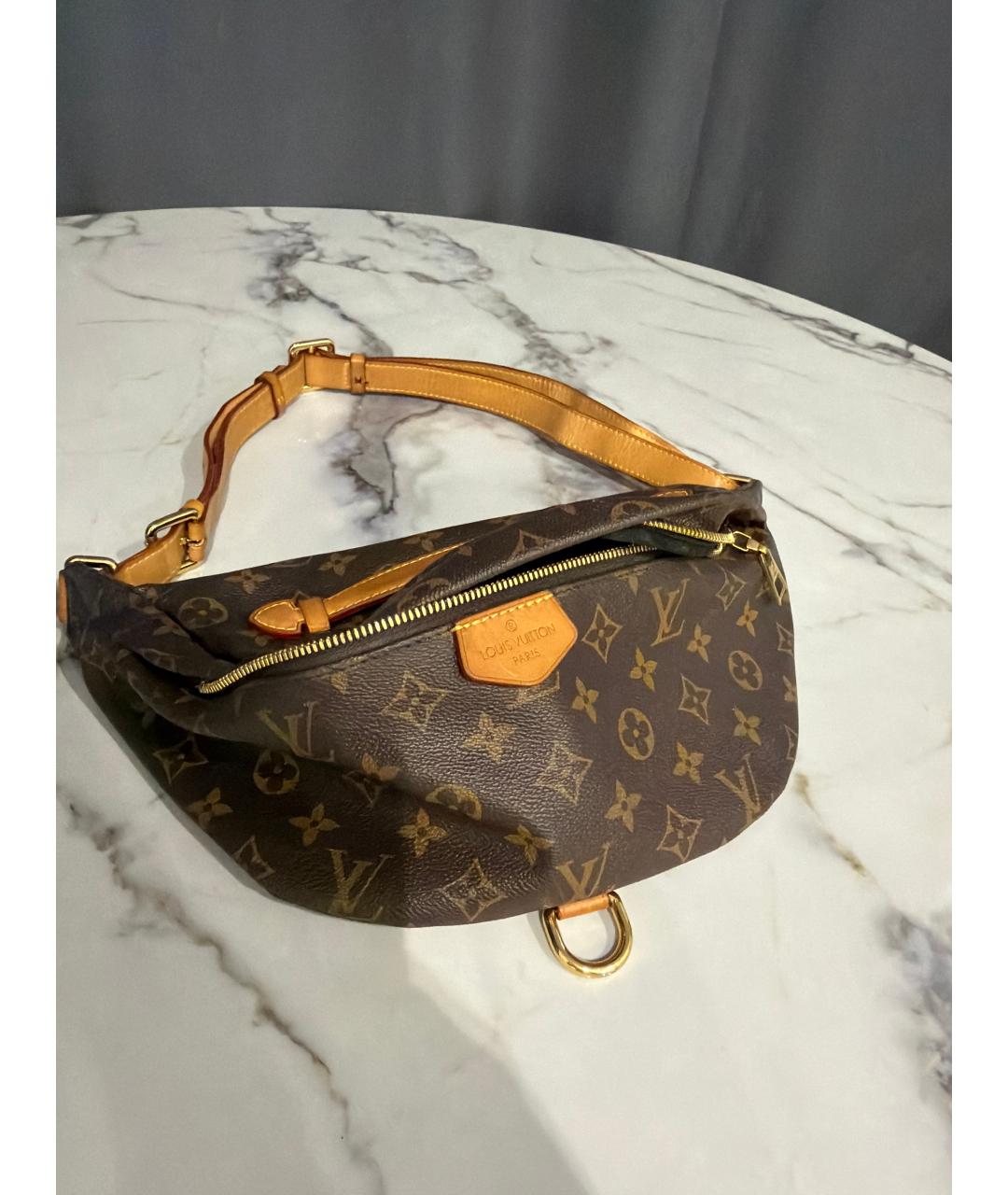 LOUIS VUITTON Коричневая поясная сумка, фото 6