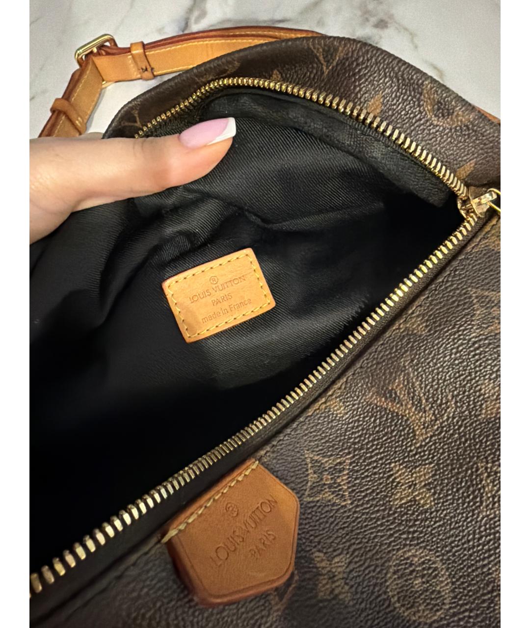 LOUIS VUITTON Коричневая поясная сумка, фото 3