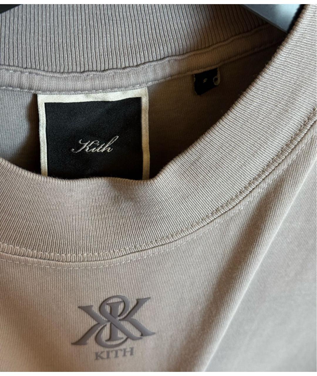 KITH Антрацитовая хлопковая футболка, фото 3