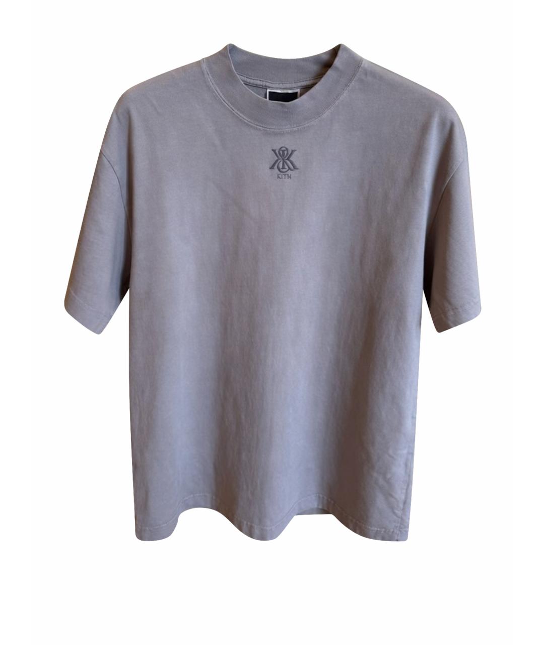 KITH Антрацитовая хлопковая футболка, фото 1