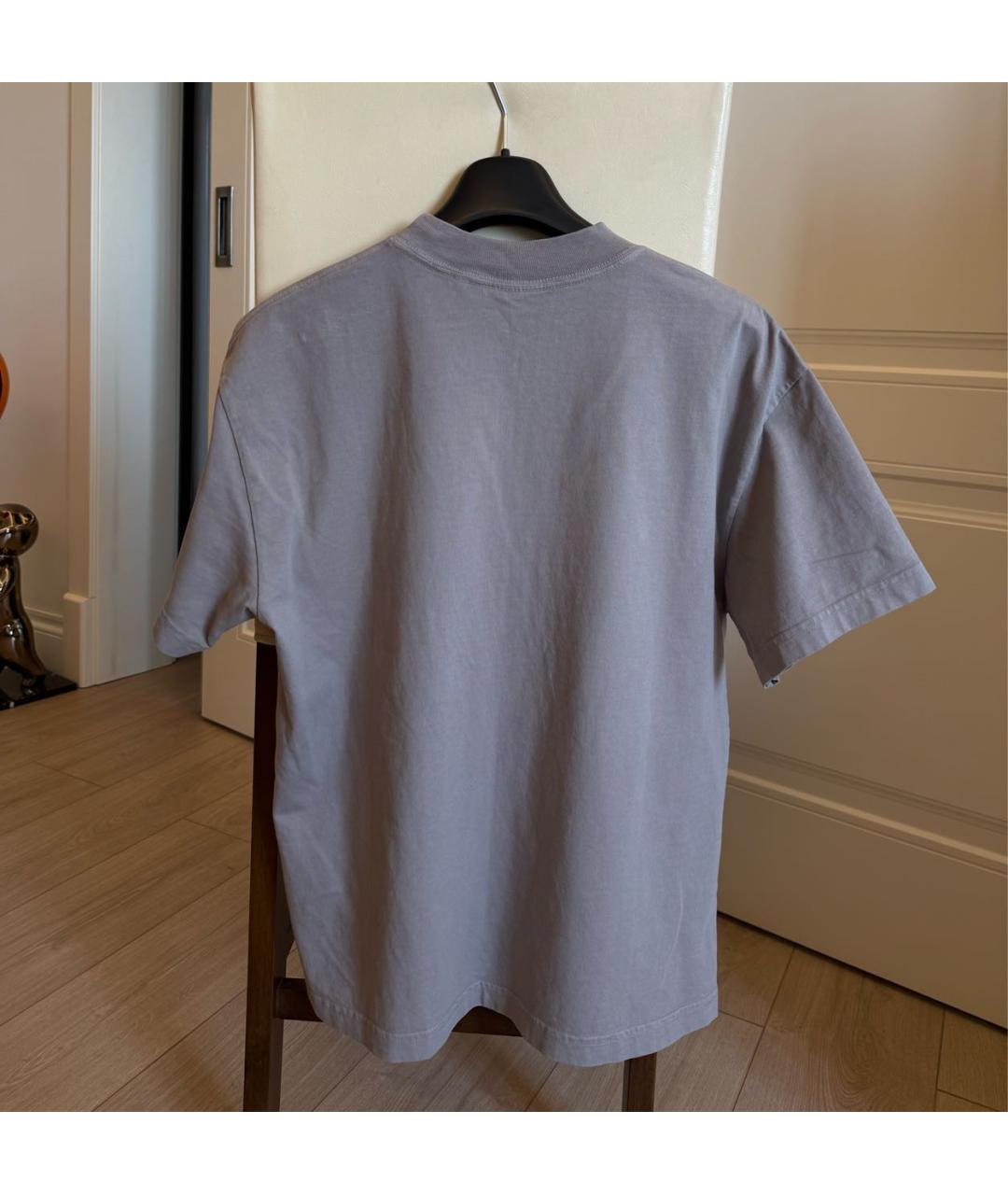 KITH Антрацитовая хлопковая футболка, фото 2