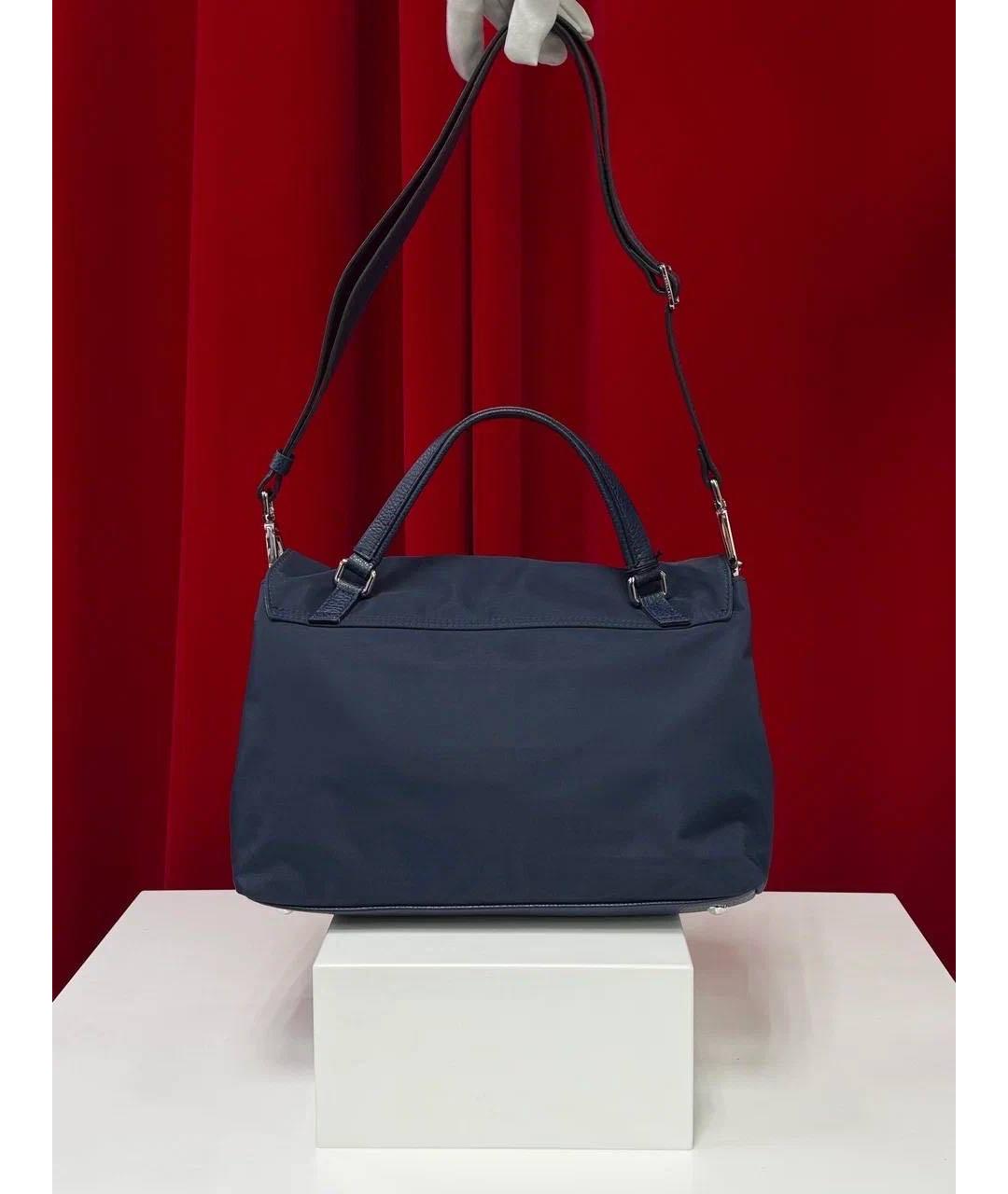 ZANELLATO Темно-синяя сумка через плечо, фото 5