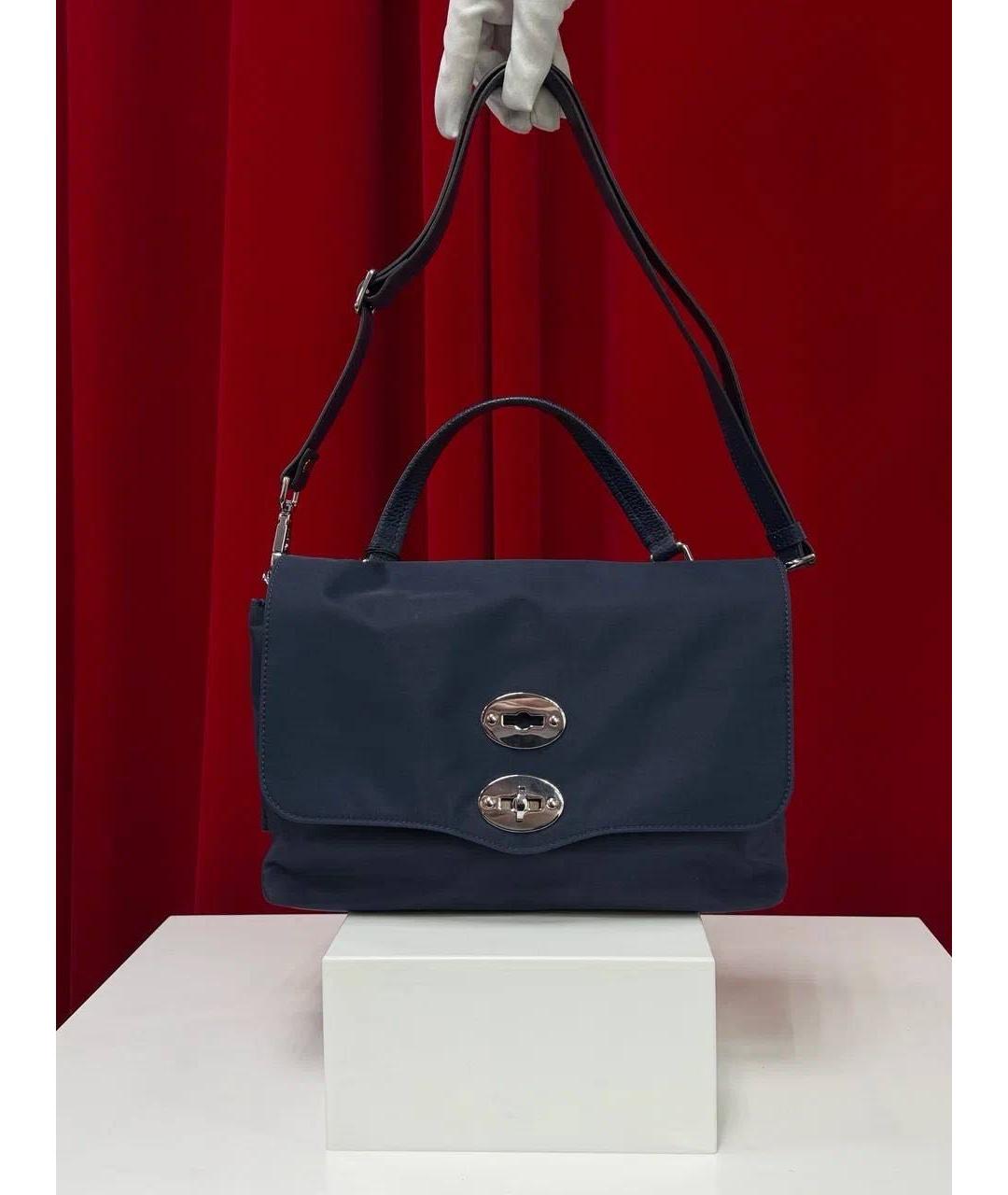 ZANELLATO Темно-синяя сумка через плечо, фото 4