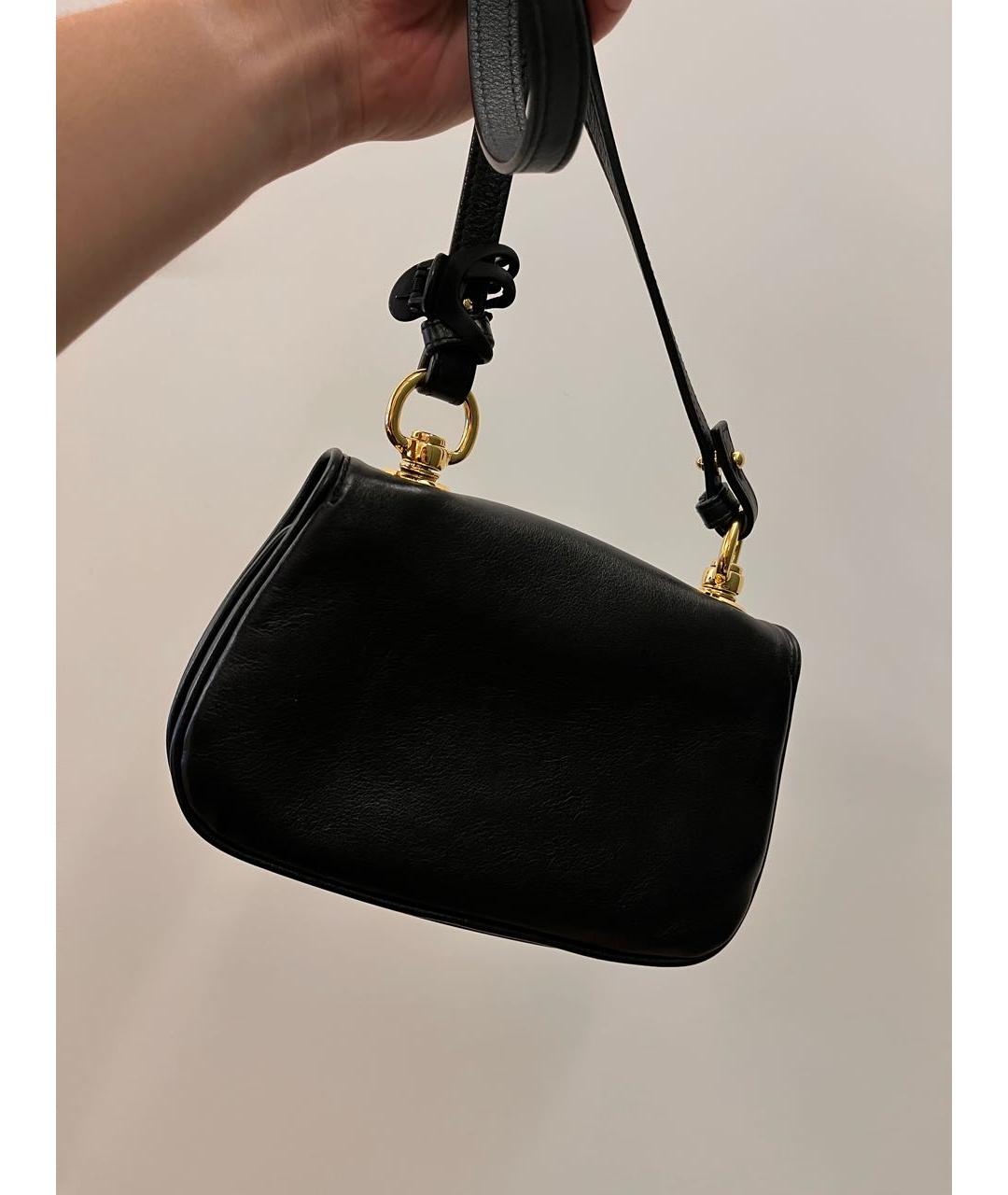 GUCCI Черная кожаная сумка через плечо, фото 3