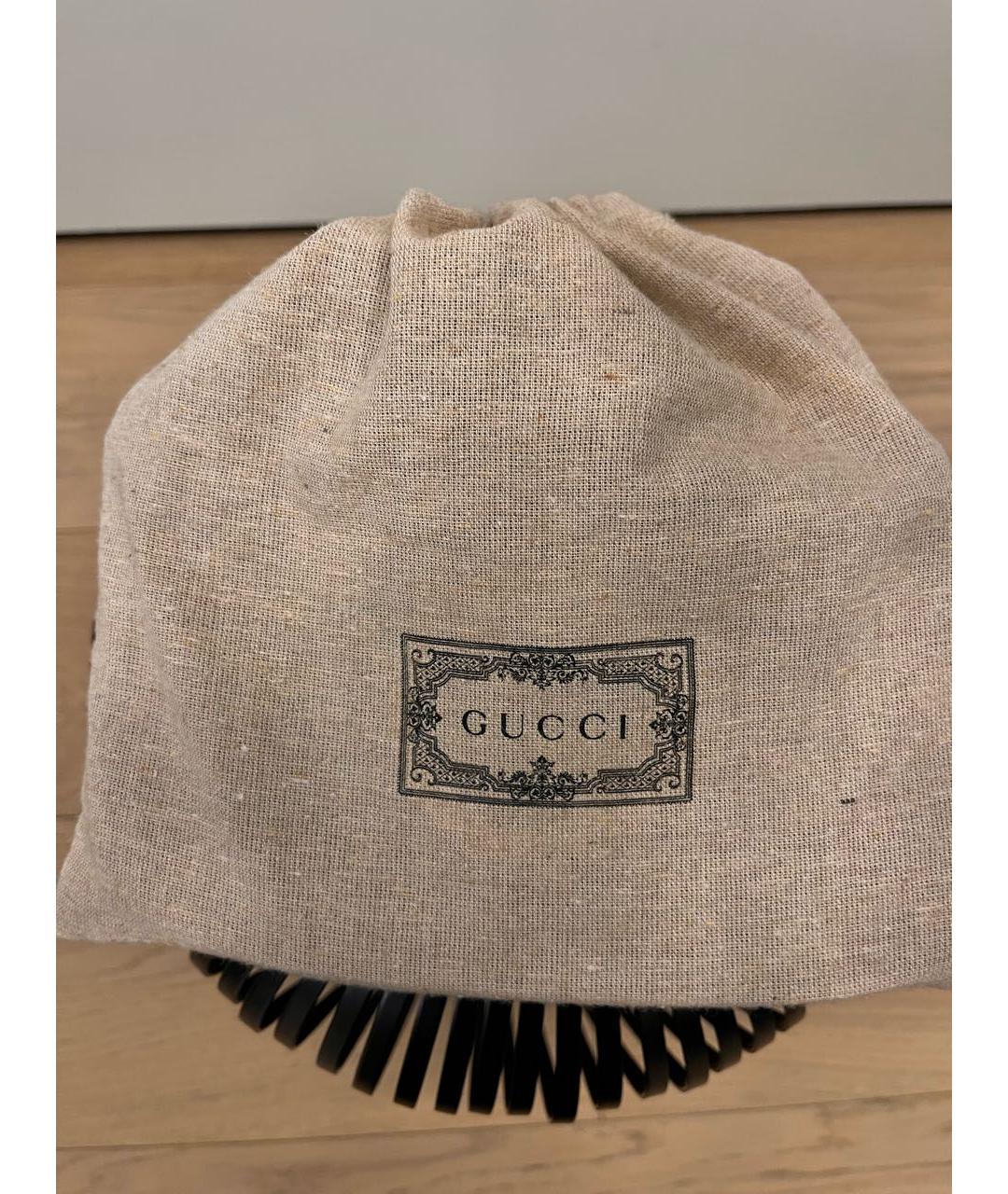 GUCCI Черная кожаная сумка через плечо, фото 7