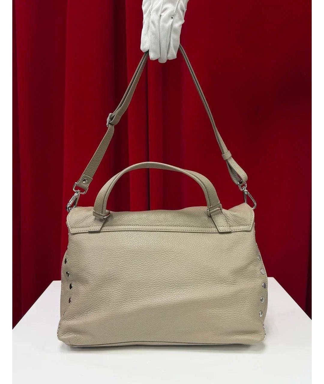 ZANELLATO Бежевая кожаная сумка через плечо, фото 7