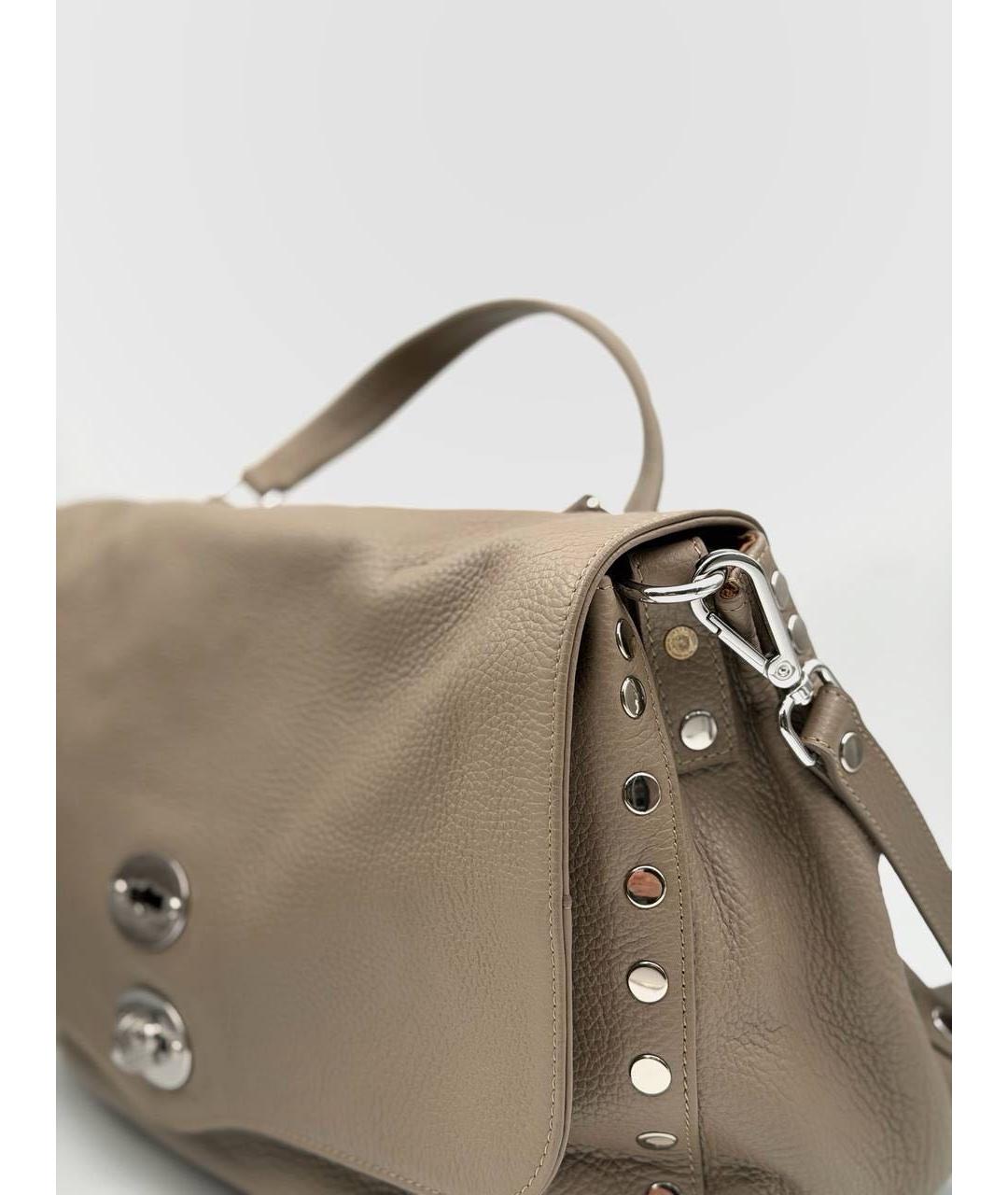 ZANELLATO Бежевая кожаная сумка через плечо, фото 2