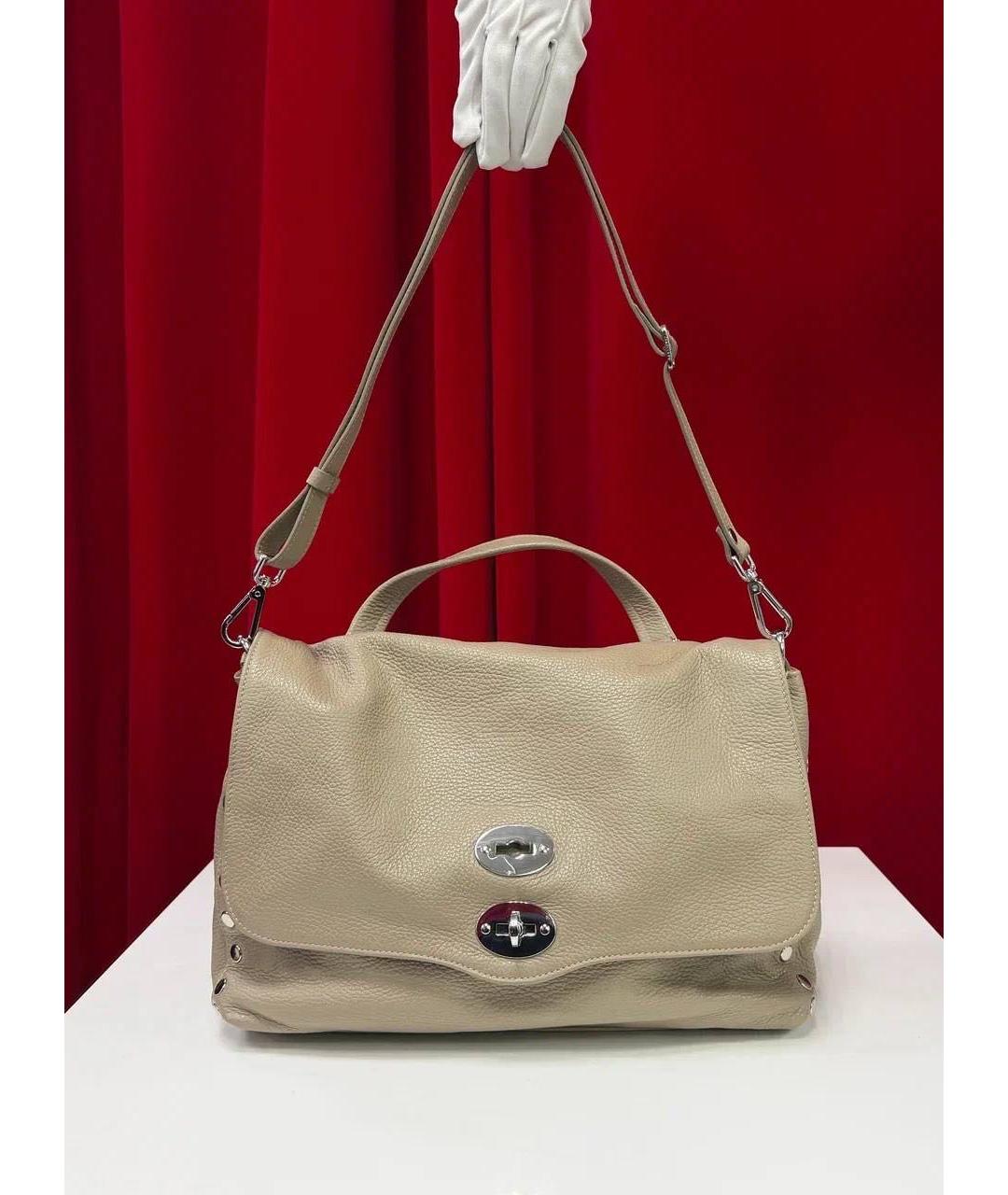 ZANELLATO Бежевая кожаная сумка через плечо, фото 6