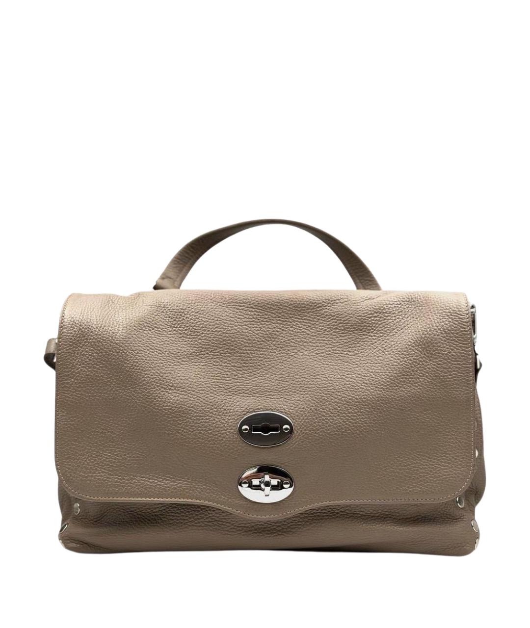 ZANELLATO Бежевая кожаная сумка через плечо, фото 1