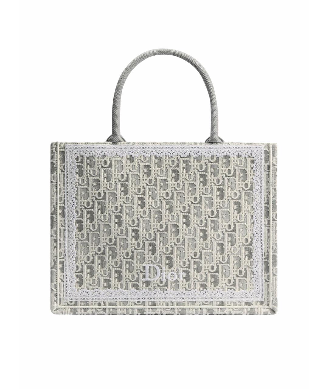 CHRISTIAN DIOR Серая сумка тоут, фото 1