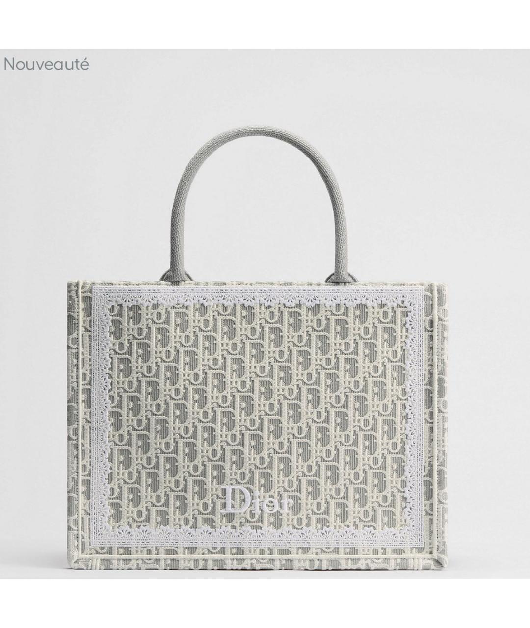 CHRISTIAN DIOR Серая сумка тоут, фото 4