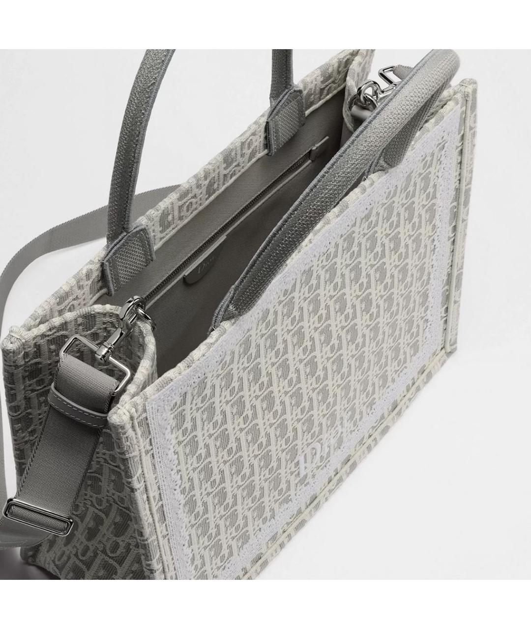 CHRISTIAN DIOR Серая сумка тоут, фото 2