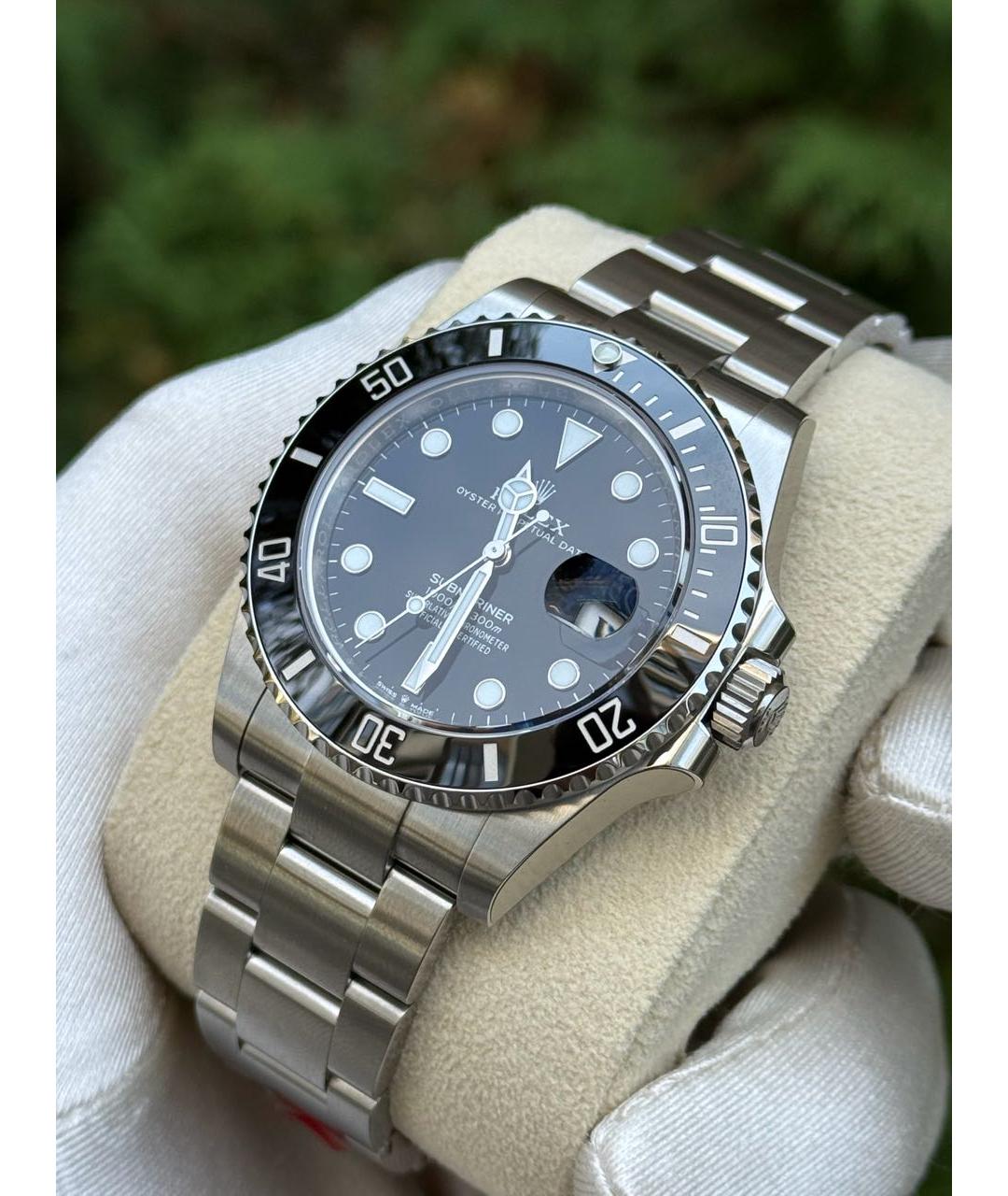 ROLEX Черные стальные часы, фото 3