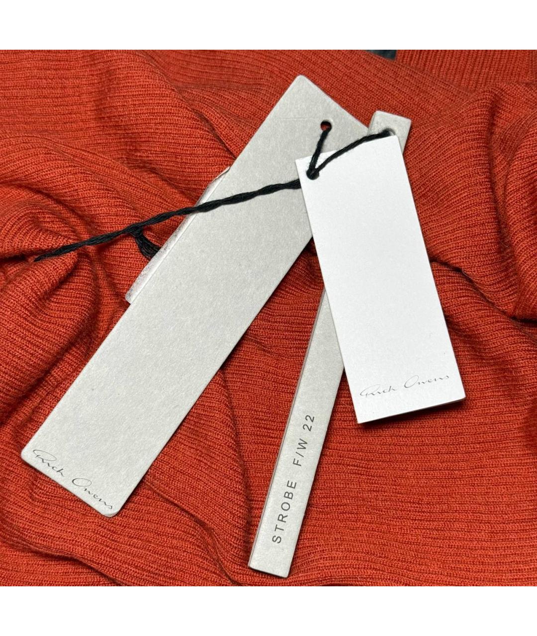 RICK OWENS Оранжевый джемпер / свитер, фото 4