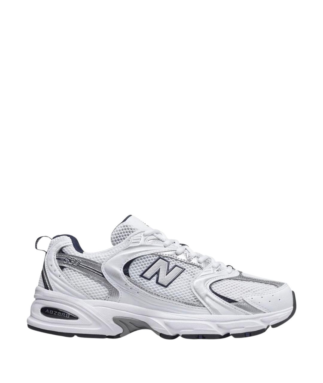 NEW BALANCE Белые текстильные кроссовки, фото 1