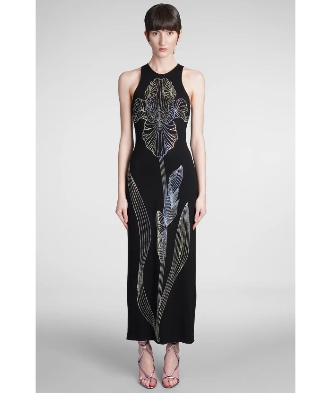 DAVID KOMA Черное вискозное коктейльное платье, фото 3