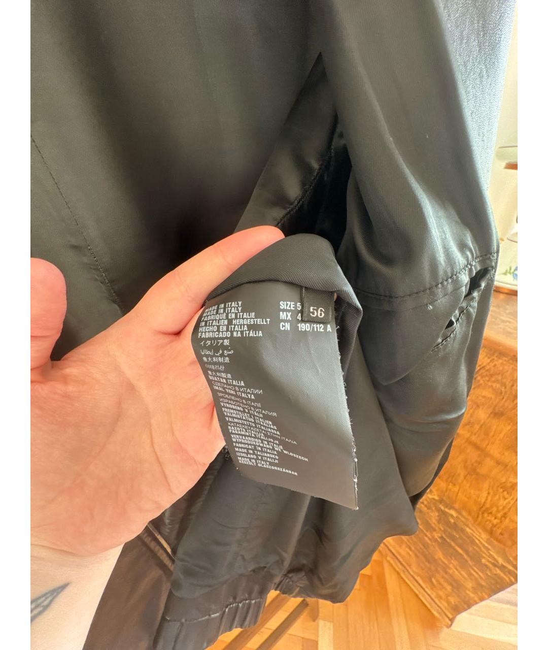 PRADA Черная кожаная куртка, фото 8