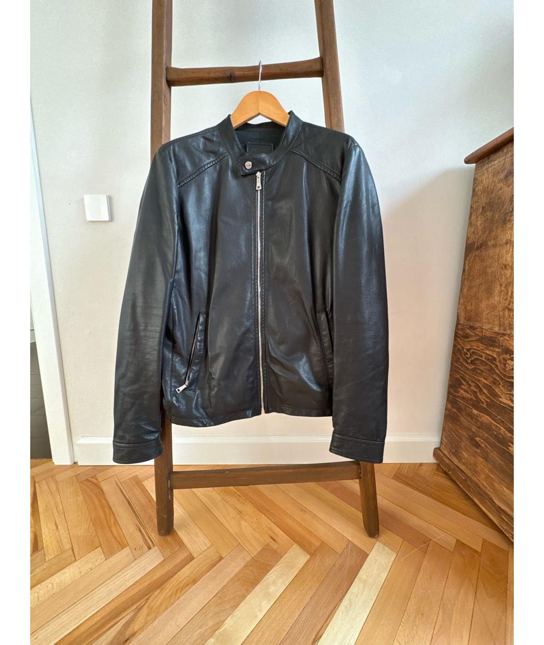 PRADA Черная кожаная куртка, фото 9