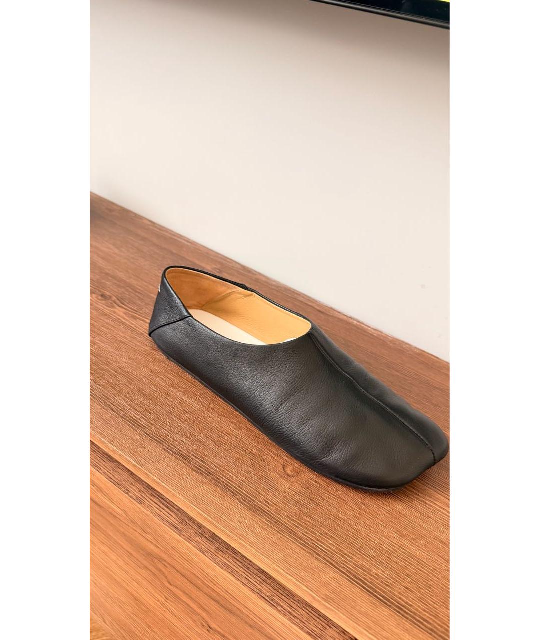 MM6 MAISON MARGIELA Черные кожаные балетки, фото 8