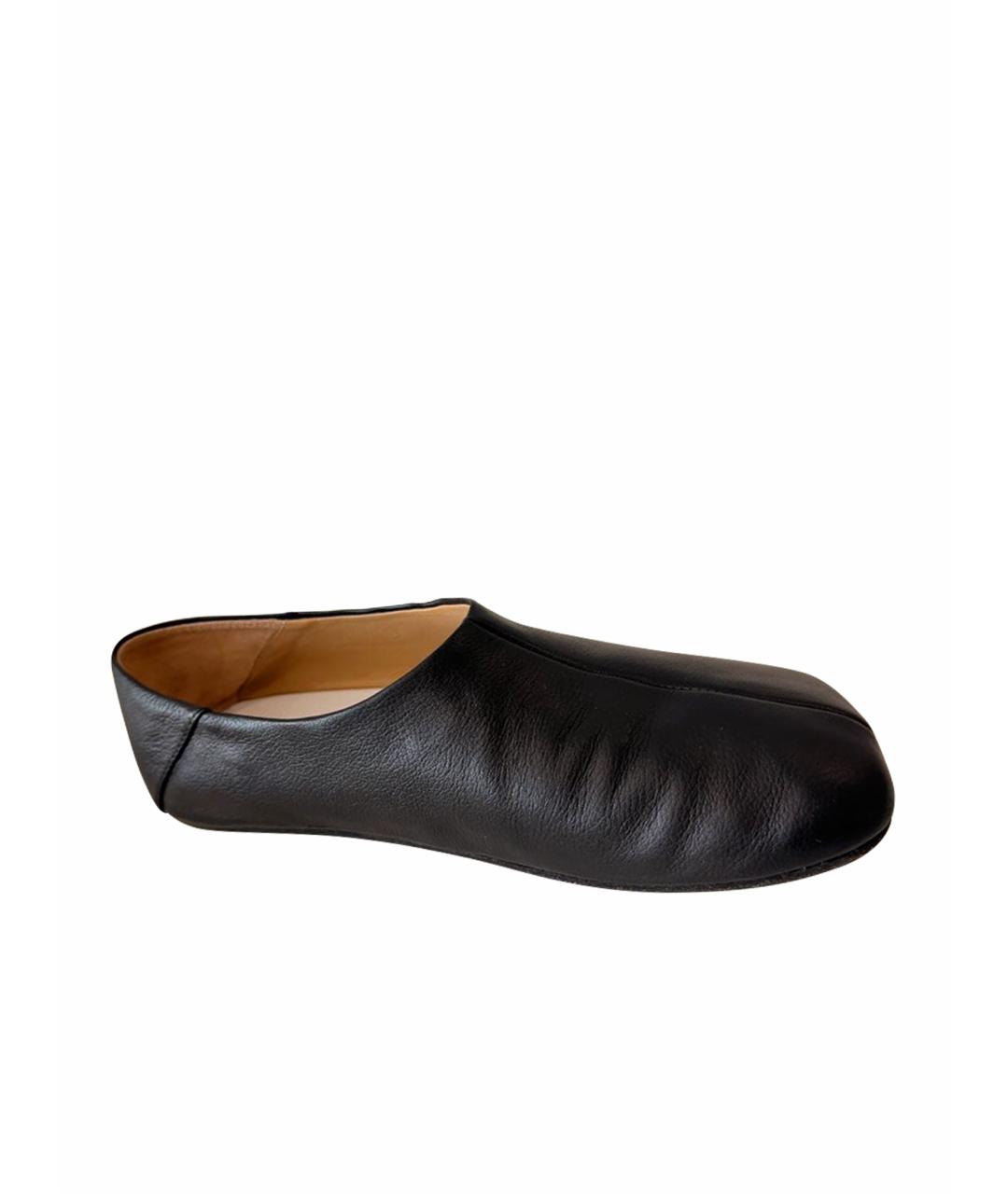 MM6 MAISON MARGIELA Черные кожаные балетки, фото 1