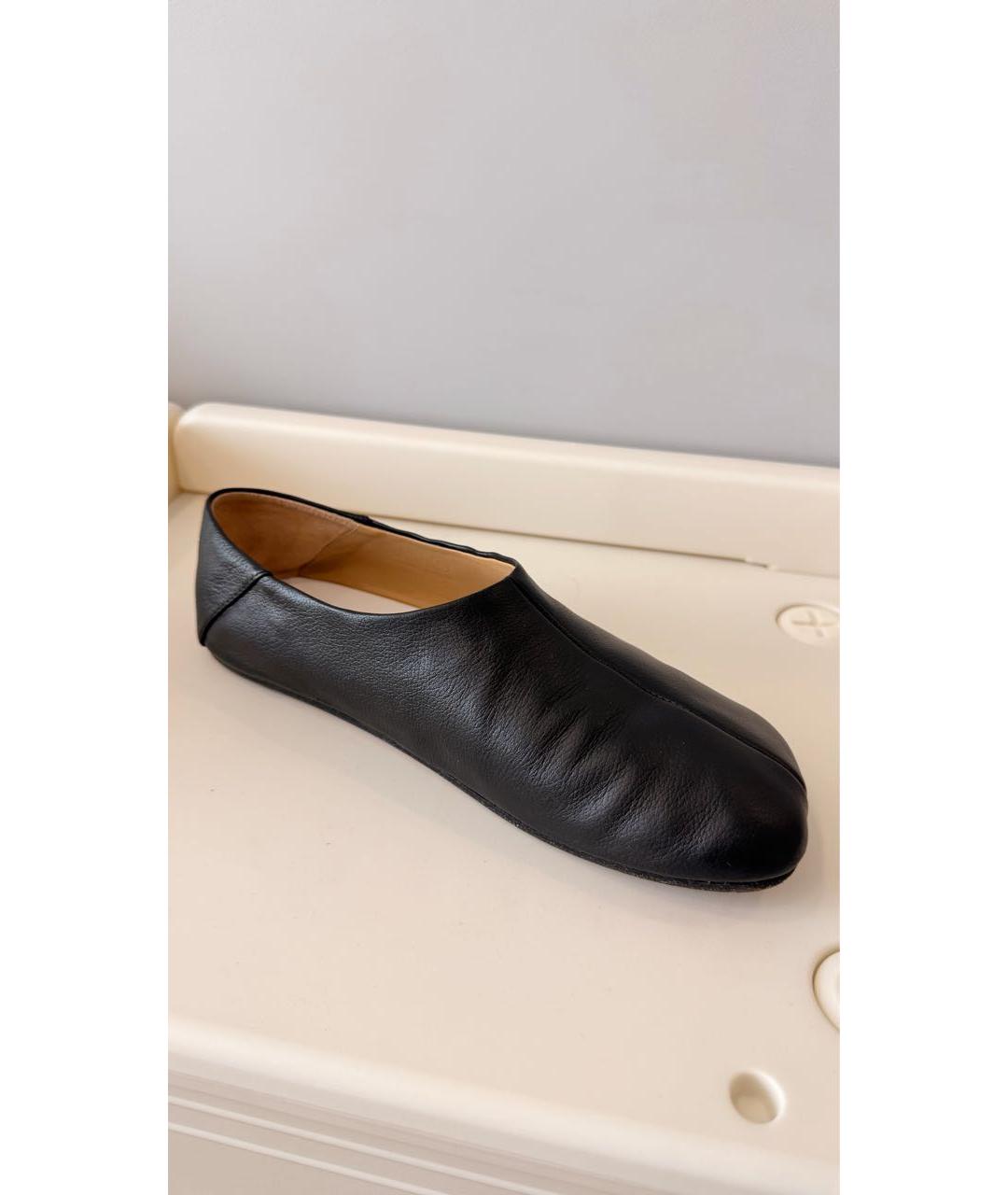 MM6 MAISON MARGIELA Черные кожаные балетки, фото 9