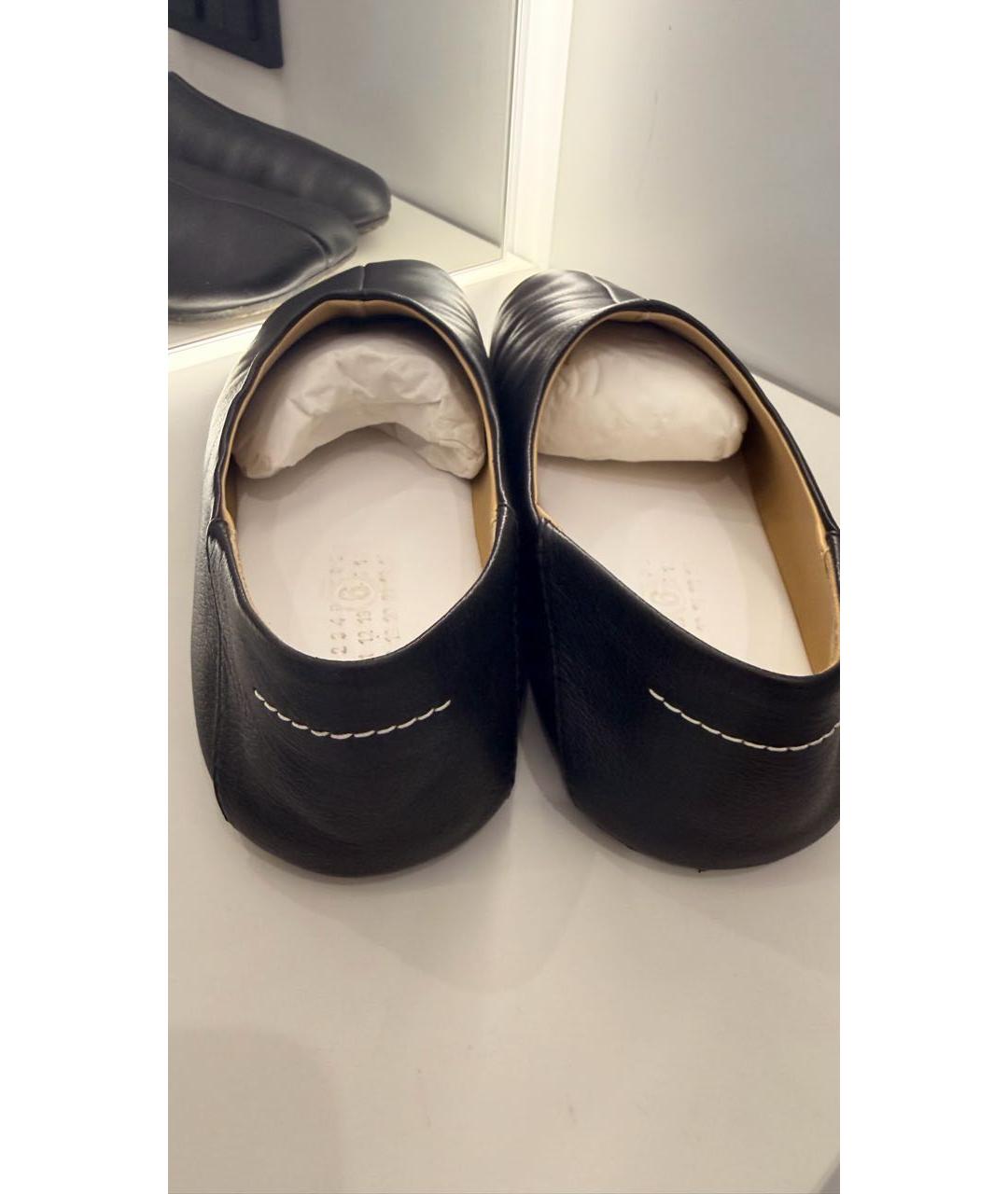 MM6 MAISON MARGIELA Черные кожаные балетки, фото 4