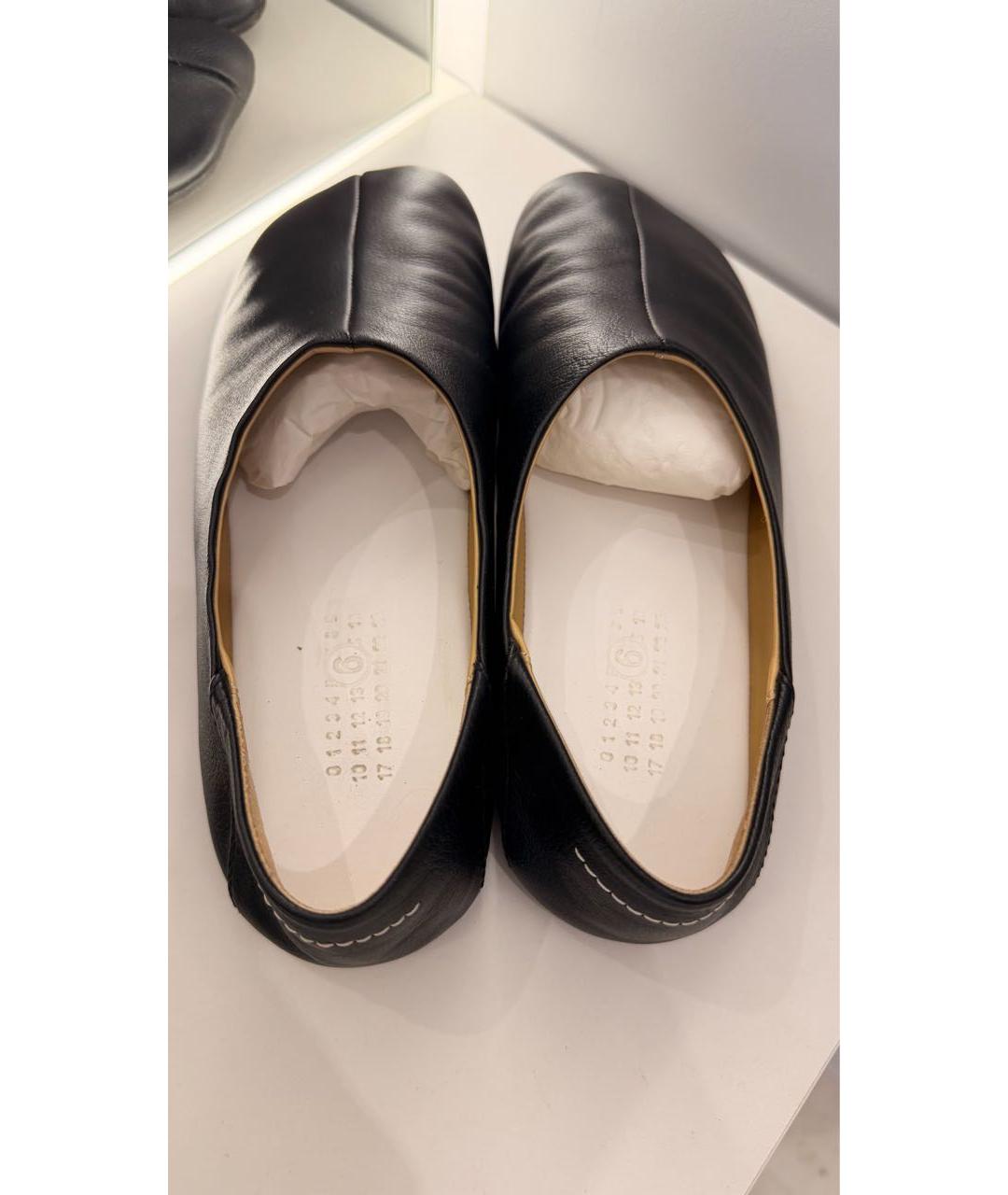 MM6 MAISON MARGIELA Черные кожаные балетки, фото 5