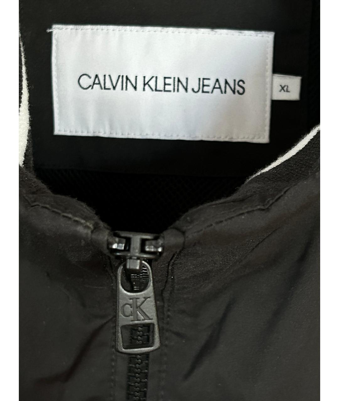 CALVIN KLEIN Черная полиэстеровая куртка, фото 7