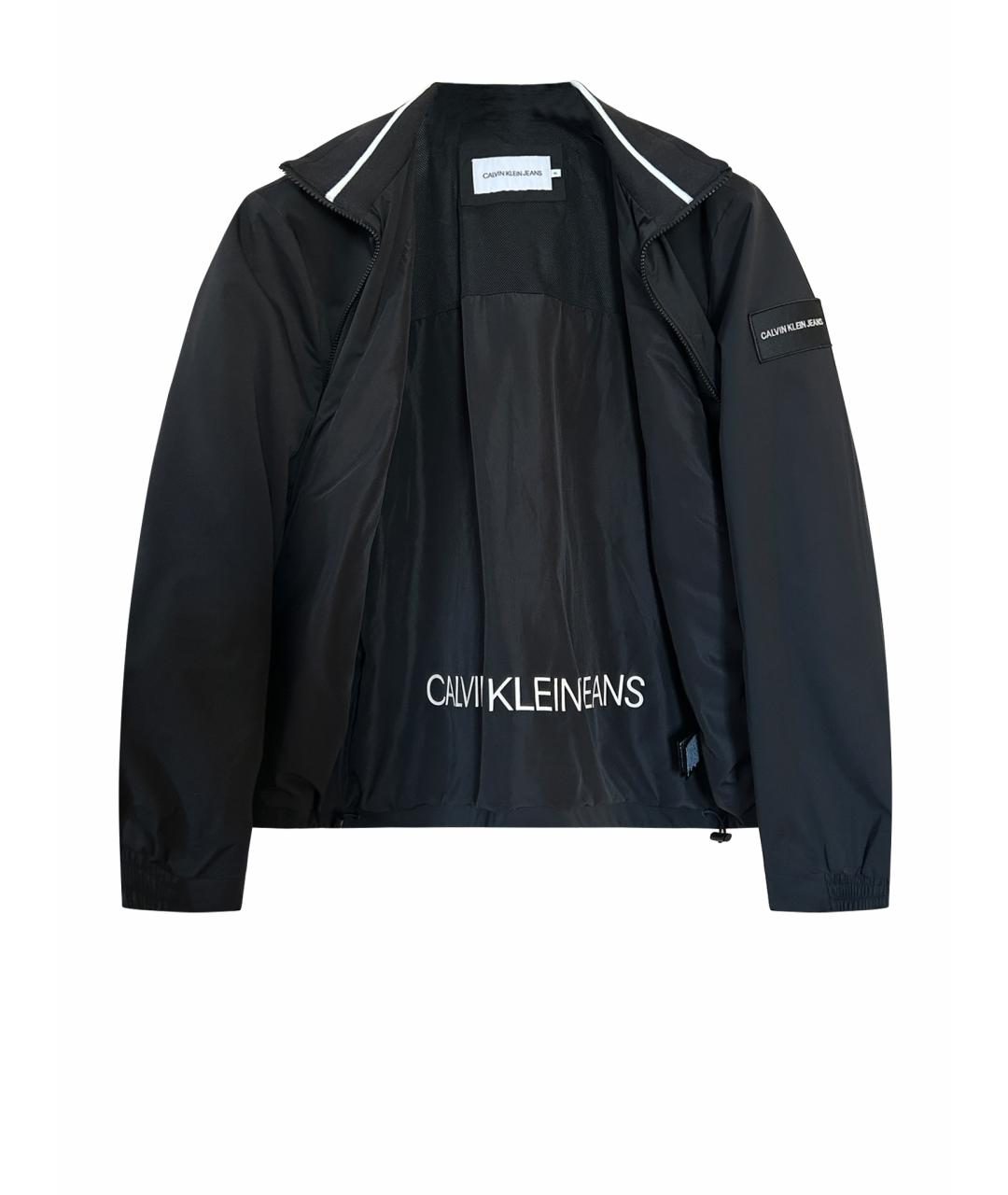 CALVIN KLEIN Черная полиэстеровая куртка, фото 1