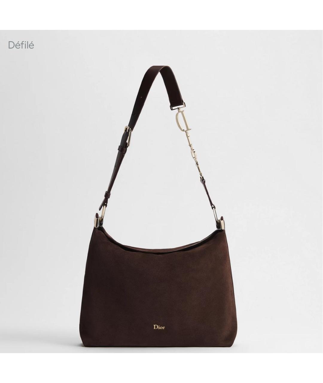 CHRISTIAN DIOR Коричневая сумка тоут, фото 5